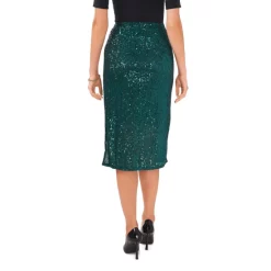 Hot Sale ๐ Vince Camuto ๐ฉ Women's Printed Mock-Neck Keyhole Fan-Sleeve Blouse New Ivory/black Geo Print ๐