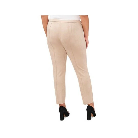 Outlet π€© Vince Camuto Plus Size Seamed Faux-Suede Leggings Latte π 2 Outlet π€© Vince Camuto Plus Size Seamed Faux-Suede Leggings Latte π - Image 2