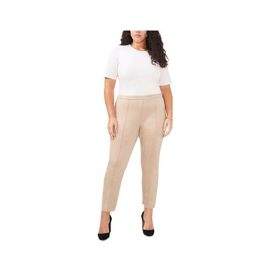 Outlet π€© Vince Camuto Plus Size Seamed Faux-Suede Leggings Latte π 3 Outlet π€© Vince Camuto Plus Size Seamed Faux-Suede Leggings Latte π - Image 3