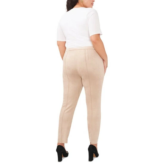 Outlet π€© Vince Camuto Plus Size Seamed Faux-Suede Leggings Latte π 4 Outlet π€© Vince Camuto Plus Size Seamed Faux-Suede Leggings Latte π - Image 4