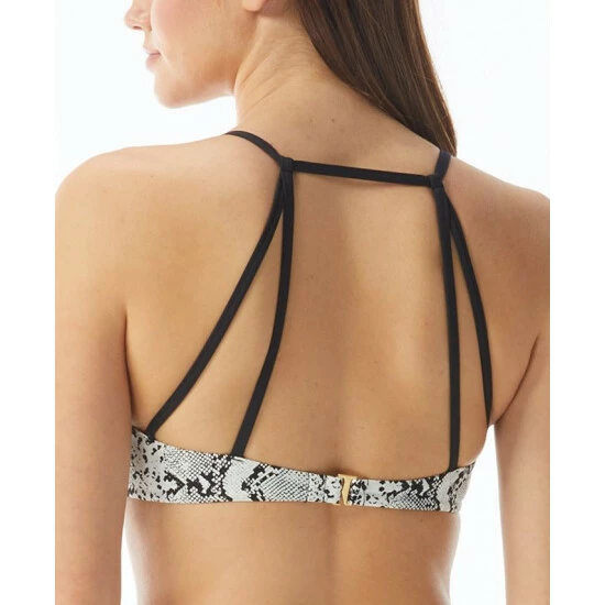 Best deal โ Vince Camuto ๐ฉ Women's ๐ฉ Women's Printed Strappy-Back ๐ Bikini Top Black โญ 2 Best deal โ Vince Camuto ๐ฉ Women's ๐ฉ Women's Printed Strappy-Back ๐ Bikini Top Black โญ - Image 2