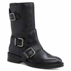 Best Sale 😀 Vince Camuto 👩 Women's Alicenta Buckled Moto Booties Black ✨