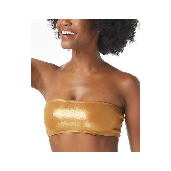 Best Sale 👍 Vince Camuto Reversible Bandeau 👙 Bikini Top Gold 🥰 2 Best Sale 👍 Vince Camuto Reversible Bandeau 👙 Bikini Top Gold 🥰 - Image 2