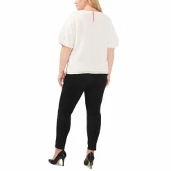 Best Pirce ❤️ Vince Camuto Plus Size Puff-Sleeve Crewneck Top New Ivory ⭐ -Vince Camuto Sales Store unnamed file 1149