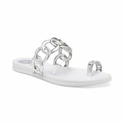 Coupon ๐ Vince Camuto ๐ฉ Women's Emagenta Chain Jelly ๐ฉด Sandals Silver ๐ฅ