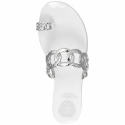Coupon 🌟 Vince Camuto 👩 Women's Emagenta Chain Jelly 🩴 Sandals Silver 🔥 -Vince Camuto Sales Store unnamed file 1163