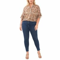 Top 10 🌟 Vince Camuto Plus Size Pintucked Flutter-Sleeve Blouse French Roast ⭐ -Vince Camuto Sales Store unnamed file 1206