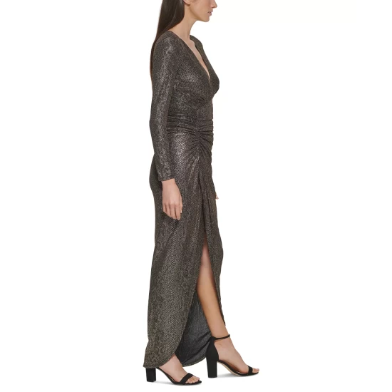 Best Pirce ๐ Vince Camuto Cold-Shoulder Lurex Sweater Flax Heather Gold ๐ 3 Best Pirce ๐ Vince Camuto Cold-Shoulder Lurex Sweater Flax Heather Gold ๐ - Image 3