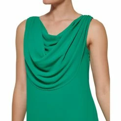Brand new 🧨 Vince Camuto 👩 Women's Cowlneck Shift 👗 Dress Green 😀 -Vince Camuto Sales Store unnamed file 1240