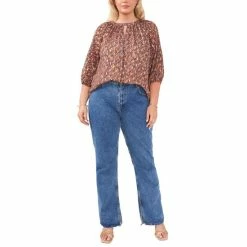 Brand new 🌟 Vince Camuto Plus Size Metallic Printed 3/4-Sleeve Blouse Classic Navy ✨ 8 Brand new 🌟 Vince Camuto Plus Size Metallic Printed 3/4-Sleeve Blouse Classic Navy ✨ -Vince Camuto Sales Store unnamed file 1353