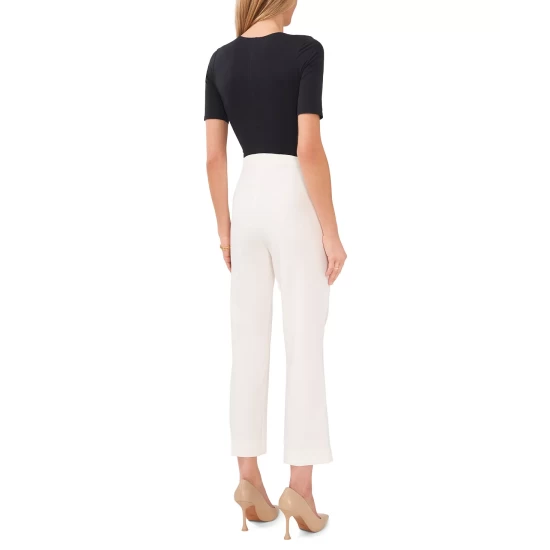Budget ๐ Vince Camuto ๐ฉ Women's Solid-Color Pintuck Wide-Leg Trousers New Ivory ๐งจ 1 Budget ๐ Vince Camuto ๐ฉ Women's Solid-Color Pintuck Wide-Leg Trousers New Ivory ๐งจ