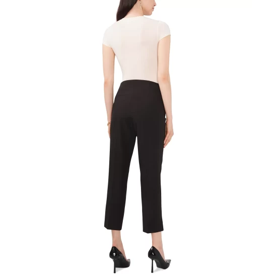 Budget ๐ Vince Camuto ๐ฉ Women's Solid-Color Pintuck Wide-Leg Trousers New Ivory ๐งจ 2 Budget ๐ Vince Camuto ๐ฉ Women's Solid-Color Pintuck Wide-Leg Trousers New Ivory ๐งจ - Image 2