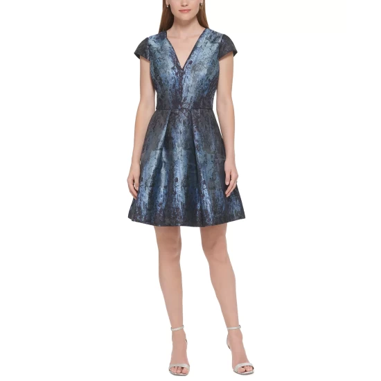 Best deal π Vince Camuto π© Women's V-Neck Balloon-Sleeve Tiered π Dress Pomegranate Pink π₯° 2 Best deal π Vince Camuto π© Women's V-Neck Balloon-Sleeve Tiered π Dress Pomegranate Pink π₯° - Image 2