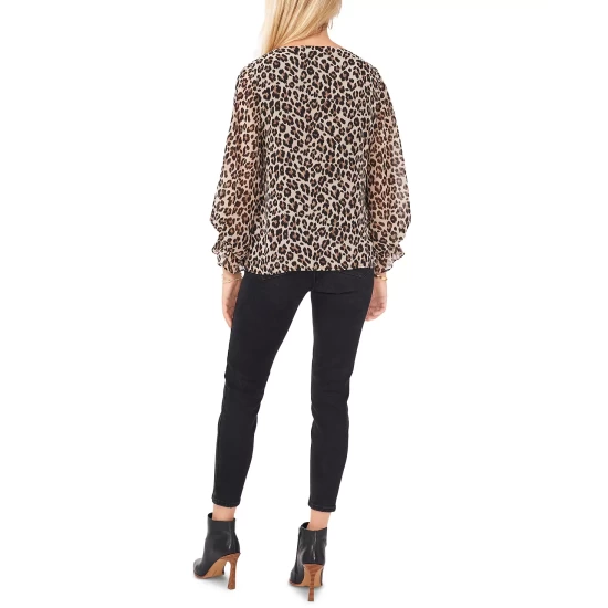 Best deal π Vince Camuto π© Women's V-Neck Balloon-Sleeve Tiered π Dress Pomegranate Pink π₯° 3 Best deal π Vince Camuto π© Women's V-Neck Balloon-Sleeve Tiered π Dress Pomegranate Pink π₯° - Image 3