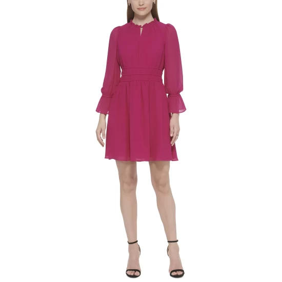 Best reviews of ๐งจ Vince Camuto ๐ฉ Women's Ruffled Shirred-Waist Chiffon ๐ Dress Magenta ๐ 6 Best reviews of ๐งจ Vince Camuto ๐ฉ Women's Ruffled Shirred-Waist Chiffon ๐ Dress Magenta ๐ - Image 6