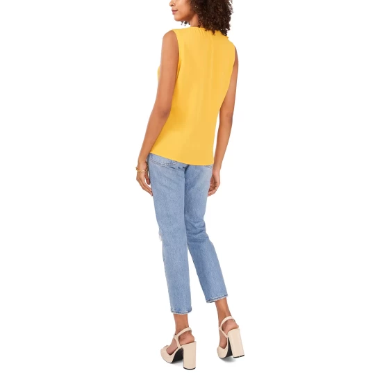 Brand new ๐ Vince Camuto Solid Sleeveless Ruffled Top Vintage Like Blue ๐ 5 Brand new ๐ Vince Camuto Solid Sleeveless Ruffled Top Vintage Like Blue ๐ - Image 5