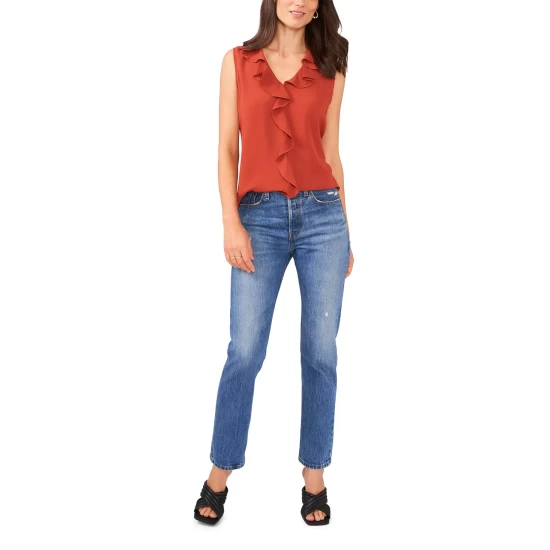 Best Sale 😍 Vince Camuto 👩 Women's Faux-Fur-Trim Hooded Parka Olive/natural 🤩 2 Best Sale 😍 Vince Camuto 👩 Women's Faux-Fur-Trim Hooded Parka Olive/natural 🤩 - Image 2