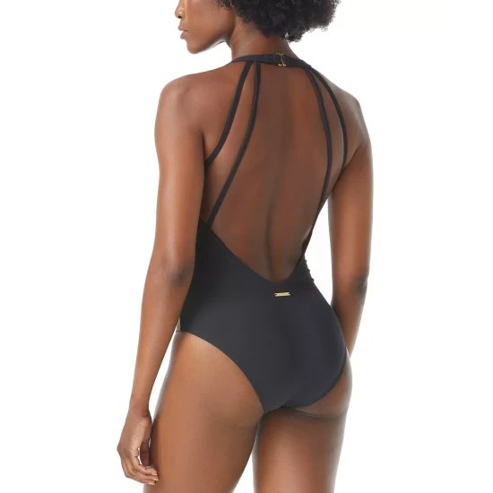Best reviews of 😀 Vince Camuto Gold Shimmer Colorblocked Plunging V-Neck One-Piece 🩱 Swimsuit Black 🔥 3 Best reviews of 😀 Vince Camuto Gold Shimmer Colorblocked Plunging V-Neck One-Piece 🩱 Swimsuit Black 🔥 - Image 3