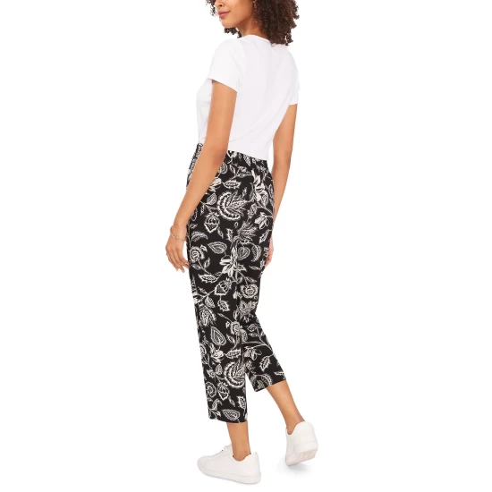 Coupon ๐ Vince Camuto ๐ฉ Women's Printed Straight-Leg Cropped Pants Rich Black ๐ 5 Coupon ๐ Vince Camuto ๐ฉ Women's Printed Straight-Leg Cropped Pants Rich Black ๐ - Image 5