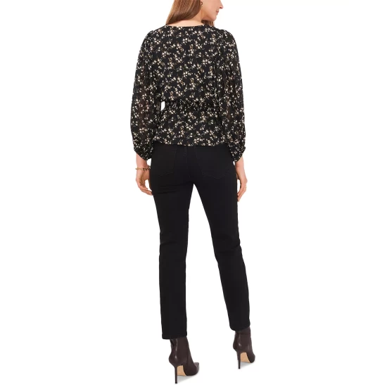 Brand new π€© Vince Camuto Printed Smocked-Hem Peasant Top New Ivory π 1 Brand new π€© Vince Camuto Printed Smocked-Hem Peasant Top New Ivory π