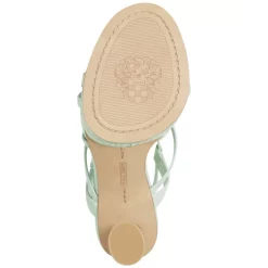 Discount 👏 Vince Camuto 👩 Women's Printed Ruffled-Sleeve Overlap Hem Blouse Rich Black 🎉