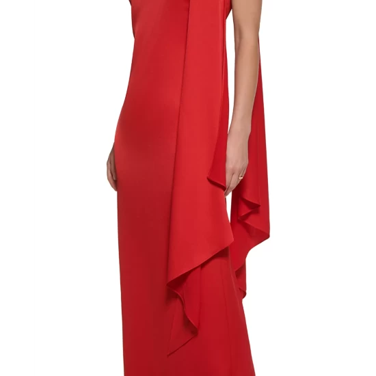Cheapest ๐ Vince Camuto ๐ฉ Women's Halter-Neck Satin Sleeveless Gown Red ๐ฏ 5 Cheapest ๐ Vince Camuto ๐ฉ Women's Halter-Neck Satin Sleeveless Gown Red ๐ฏ - Image 5