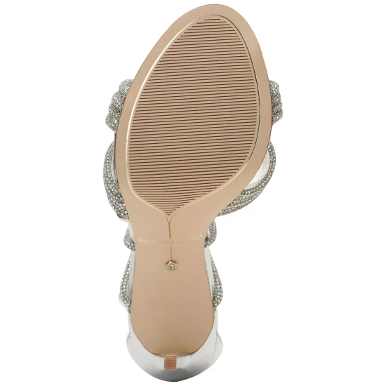 Cheapest 🎁 Vince Camuto 👩 Women's Aimery Strappy Rhinestone Tie-Up Stiletto 🩴 Sandals Clear/silver ⌛ 6 Cheapest 🎁 Vince Camuto 👩 Women's Aimery Strappy Rhinestone Tie-Up Stiletto 🩴 Sandals Clear/silver ⌛ - Image 6