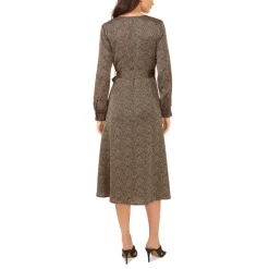 Buy 🧨 Vince Camuto 👩 Women's Cheetah-Print Tie Wrap 👗 Dress Cafe ❤️ -Vince Camuto Sales Store unnamed file 340