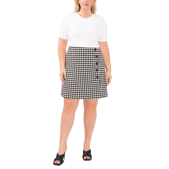 New ๐ฏ Vince Camuto Plus Size Houndstooth Mini ๐ Skirt Rich Black ๐ฏ 5 New ๐ฏ Vince Camuto Plus Size Houndstooth Mini ๐ Skirt Rich Black ๐ฏ - Image 5