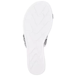 Best deal 🌟 Vince Camuto 👩 Women's Snakeskin-Print Ruffled Sleeveless Top Blue Cloud 👏