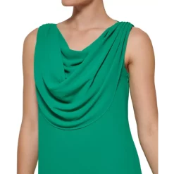 Brand new 🧨 Vince Camuto 👩 Women's Cowlneck Shift 👗 Dress Green 😀 -Vince Camuto Sales Store unnamed file 482
