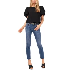 Deals ๐งจ Vince Camuto ๐ฉ Women's Chain Belted Maxi ๐งฅ Coat Black ๐