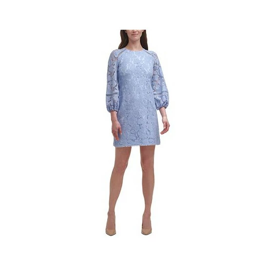 Promo ✔️ Vince Camuto Lace Shift 👗 Dress Sky 🎁 3 Promo ✔️ Vince Camuto Lace Shift 👗 Dress Sky 🎁 - Image 3