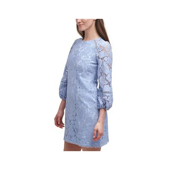 Promo ✔️ Vince Camuto Lace Shift 👗 Dress Sky 🎁 6 Promo ✔️ Vince Camuto Lace Shift 👗 Dress Sky 🎁 - Image 6