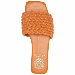 Wholesale 🤩 Vince Camuto 👩 Women's Arissa Woven Flat 🩴 Sandals Orange Ochre ✔️ -Vince Camuto Sales Store unnamed file 619