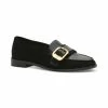 Top 10 😀 Vince Camuto 👩 Women's Cenkanda Tailored Buckle Loafers Black And Coconut Cream ⌛