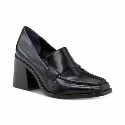 Flash Sale 🔥 Vince Camuto 👩 Women's Segellis Block-Heel Tailored Loafers Mediterranean Blue 👍