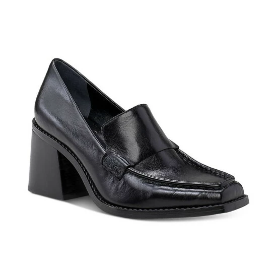 Flash Sale 🔥 Vince Camuto 👩 Women's Segellis Block-Heel Tailored Loafers Mediterranean Blue 👍 1 Flash Sale 🔥 Vince Camuto 👩 Women's Segellis Block-Heel Tailored Loafers Mediterranean Blue 👍
