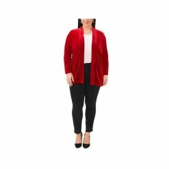 New 🧨 Vince Camuto Plus Size Open-Front Long-Sleeve Cardigan Rich Black 🧨 -Vince Camuto Sales Store unnamed file 702