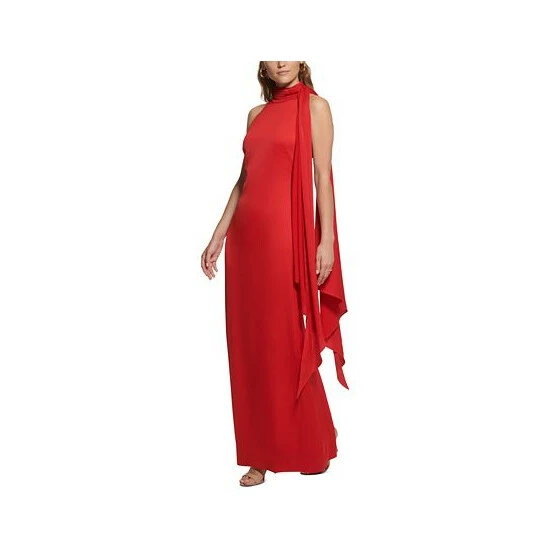 Cheapest ๐ Vince Camuto ๐ฉ Women's Halter-Neck Satin Sleeveless Gown Red ๐ฏ 3 Cheapest ๐ Vince Camuto ๐ฉ Women's Halter-Neck Satin Sleeveless Gown Red ๐ฏ - Image 3