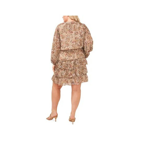 Coupon ๐ Vince Camuto Plus Size Tiered V-Neck Babydoll ๐ Dress French Roast ๐ฅ 2 Coupon ๐ Vince Camuto Plus Size Tiered V-Neck Babydoll ๐ Dress French Roast ๐ฅ - Image 2