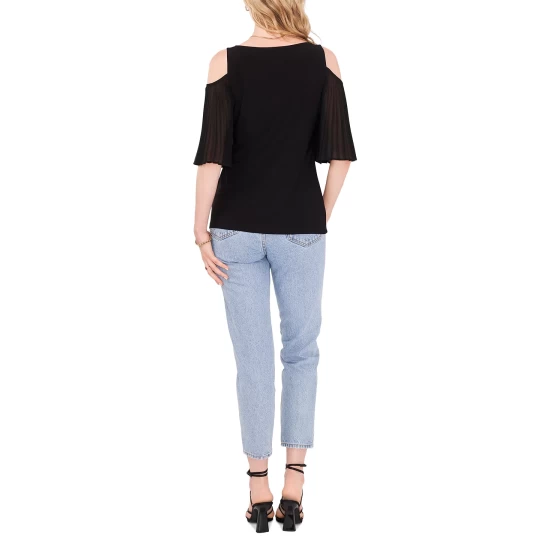 Discount π€© Vince Camuto π© Women's Metallic Tie-Back Sleeveless Blouse Rich Black π 3 Discount π€© Vince Camuto π© Women's Metallic Tie-Back Sleeveless Blouse Rich Black π - Image 3