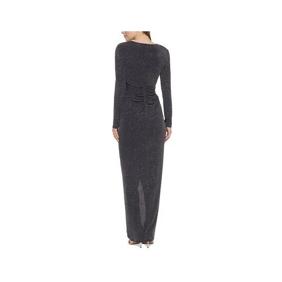 Promo 🛒 Vince Camuto 👩 Women's Metallic-Threaded Evening Gown Navy ✨ 2 Promo 🛒 Vince Camuto 👩 Women's Metallic-Threaded Evening Gown Navy ✨ - Image 2