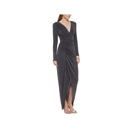 Promo 🛒 Vince Camuto 👩 Women's Metallic-Threaded Evening Gown Navy ✨ 3 Promo 🛒 Vince Camuto 👩 Women's Metallic-Threaded Evening Gown Navy ✨ - Image 3