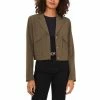 Wholesale 🥰 Vince Camuto 👩 Women's Notched Collar Cropped Blazer Lt Olive 😍