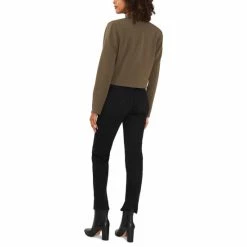 Wholesale 🥰 Vince Camuto 👩 Women's Notched Collar Cropped Blazer Lt Olive 😍 -Vince Camuto Sales Store unnamed file 756