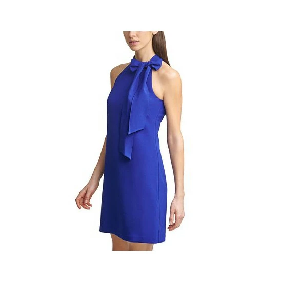 Brand new ⭐ Vince Camuto Bow-Neck Halter 👗 Dress Cobalt 👍 3 Brand new ⭐ Vince Camuto Bow-Neck Halter 👗 Dress Cobalt 👍 - Image 3