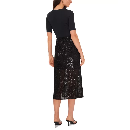 Coupon π Vince Camuto π© Women's Mesh Bell-Sleeve Top Vermillion π 3 Coupon π Vince Camuto π© Women's Mesh Bell-Sleeve Top Vermillion π - Image 3