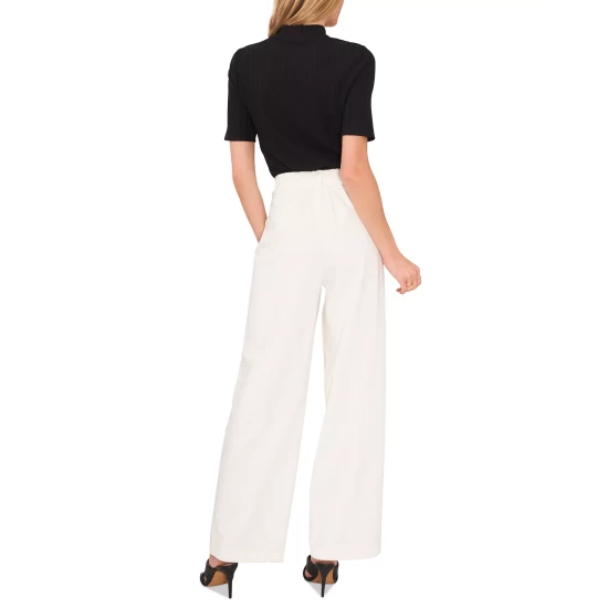 Budget ๐ Vince Camuto ๐ฉ Women's Solid-Color Pintuck Wide-Leg Trousers New Ivory ๐งจ 5 Budget ๐ Vince Camuto ๐ฉ Women's Solid-Color Pintuck Wide-Leg Trousers New Ivory ๐งจ - Image 5