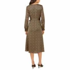 Buy 🧨 Vince Camuto 👩 Women's Cheetah-Print Tie Wrap 👗 Dress Cafe ❤️ -Vince Camuto Sales Store unnamed file 813